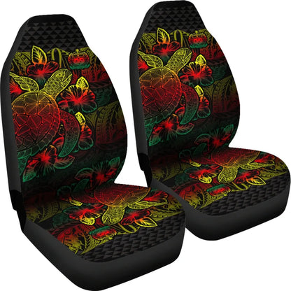 Samoa Car Seat Covers - Samoa Coat Of Arms Turtle Hibiscus Reggae