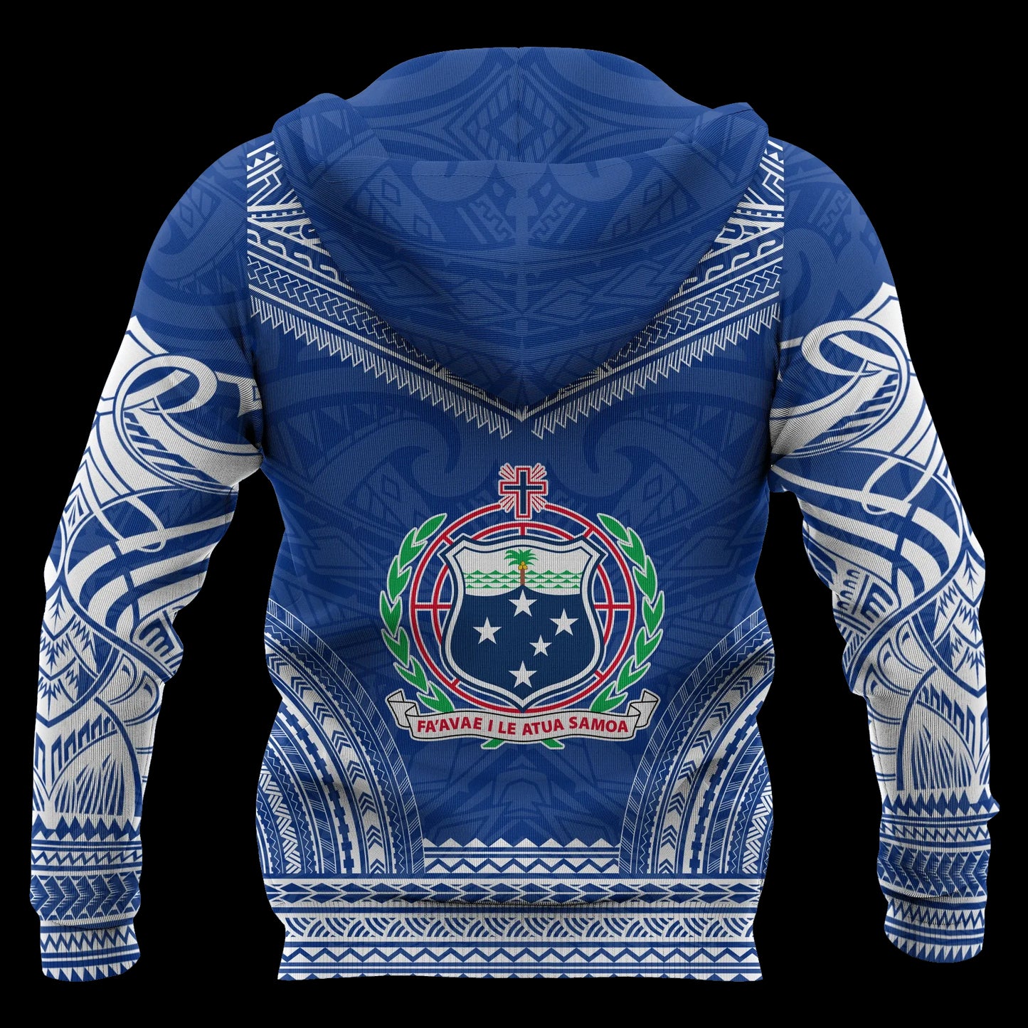 Samoa Polynesian Chief Hoodie - Blue Version