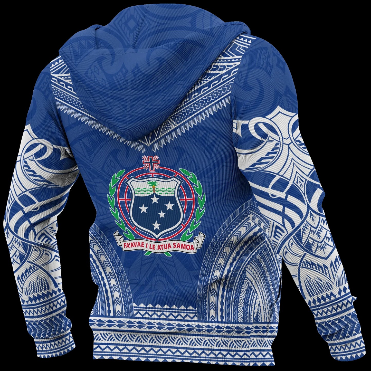 Samoa Polynesian Chief Hoodie - Blue Version
