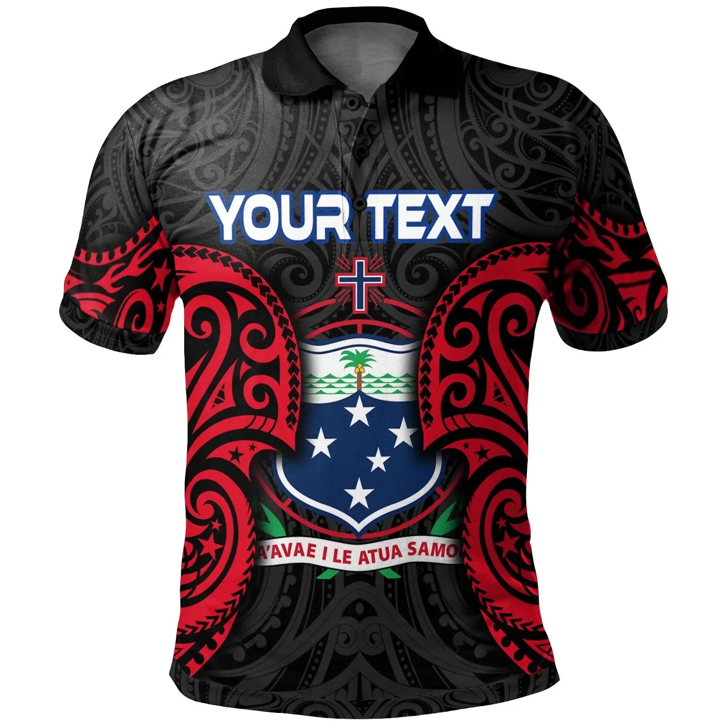Samoa Polynesian Custom Personalised Polo Shirt - Samoan Spirit