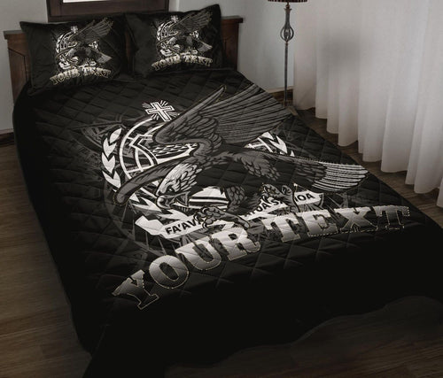 Samoa Polynesian Custom Personalised Quilt Bed Set - Samoa Eagle