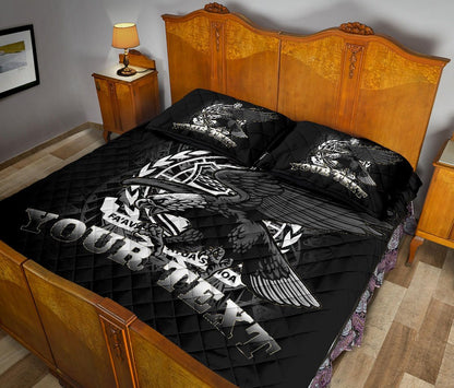 Samoa Polynesian Custom Personalised Quilt Bed Set - Samoa Eagle