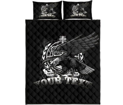 Samoa Polynesian Custom Personalised Quilt Bed Set - Samoa Eagle