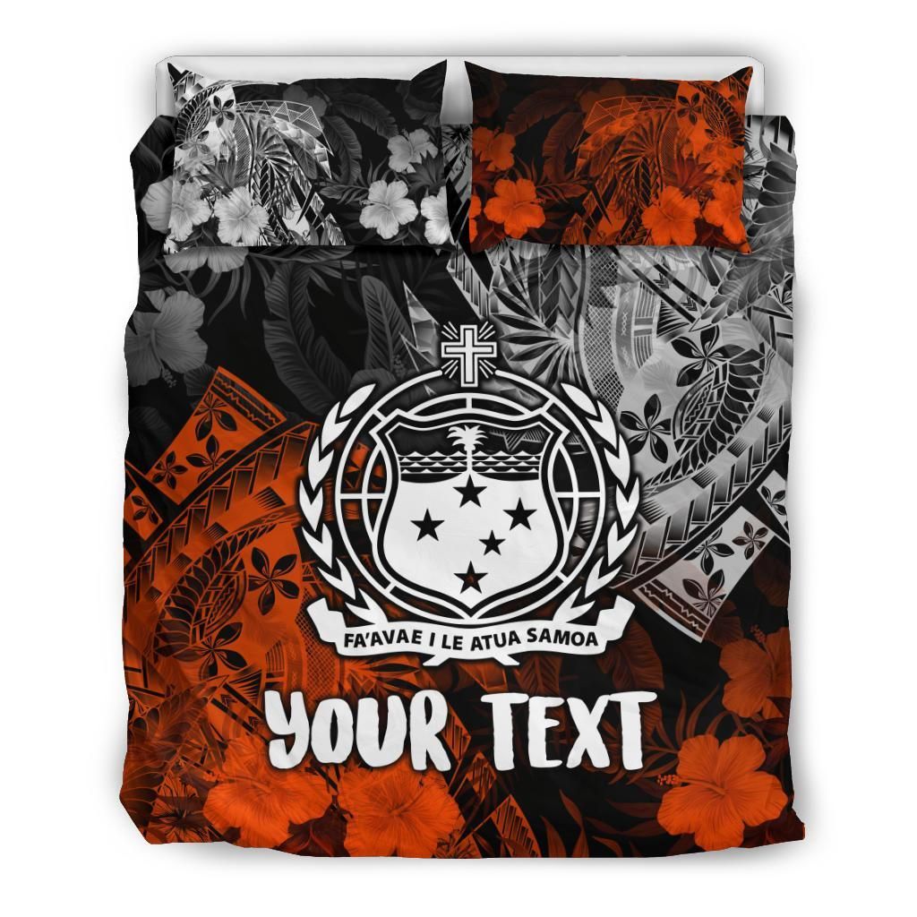 Samoa Polynesian Personalised Bedding Set - Vintage Polynesian Style