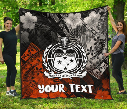 Samoa Polynesian Personalised Premium Quilt - Vinatge Polynesian Style
