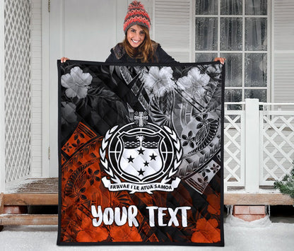 Samoa Polynesian Personalised Premium Quilt - Vinatge Polynesian Style
