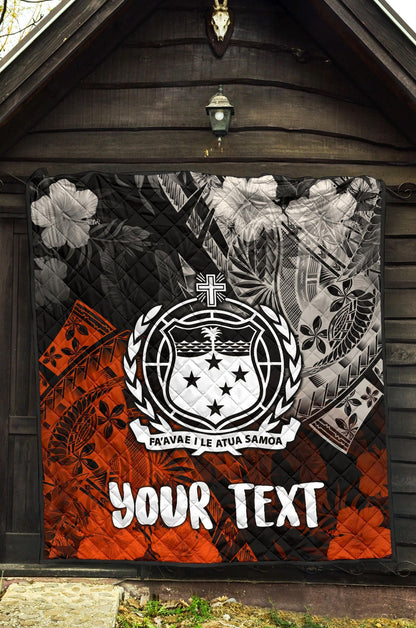 Samoa Polynesian Personalised Premium Quilt - Vinatge Polynesian Style