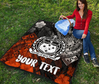 Samoa Polynesian Personalised Premium Quilt - Vinatge Polynesian Style