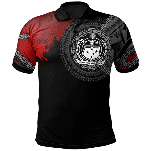 Samoa Polynesian Polo Shirt - Polynesian Chain Style