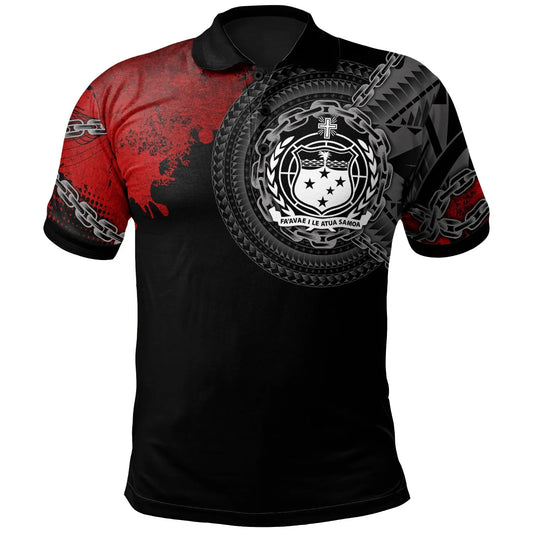 Samoa Polynesian Polo Shirt - Polynesian Chain Style