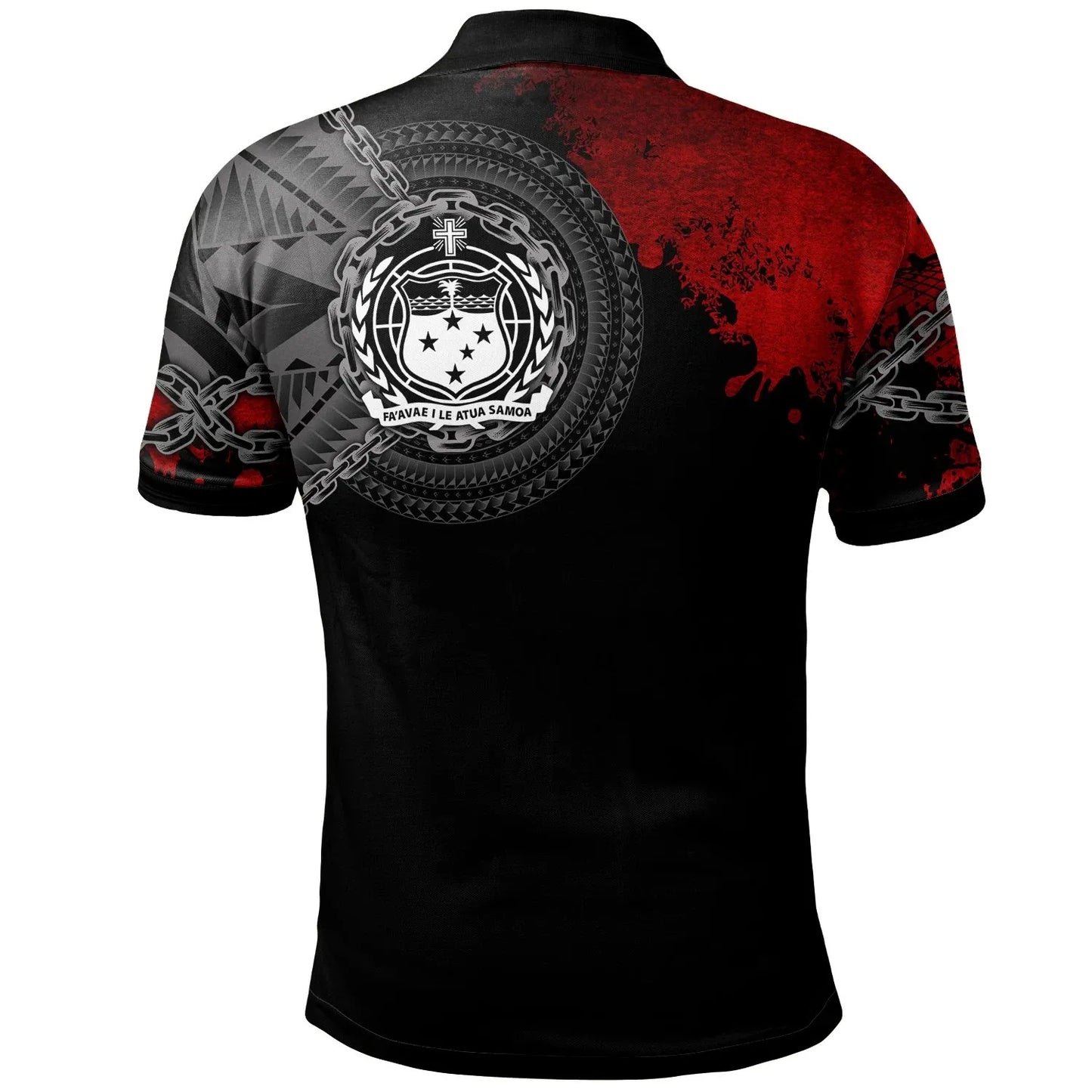 Samoa Polynesian Polo Shirt - Polynesian Chain Style