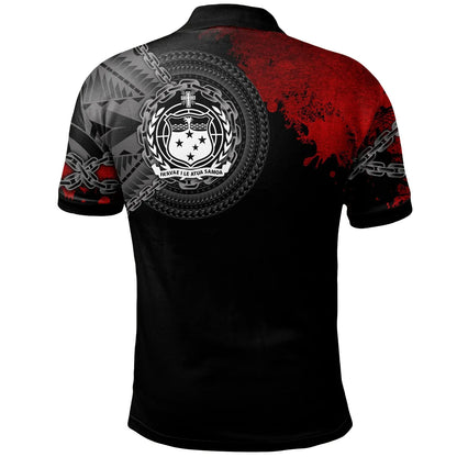 Samoa Polynesian Polo Shirt - Polynesian Chain Style