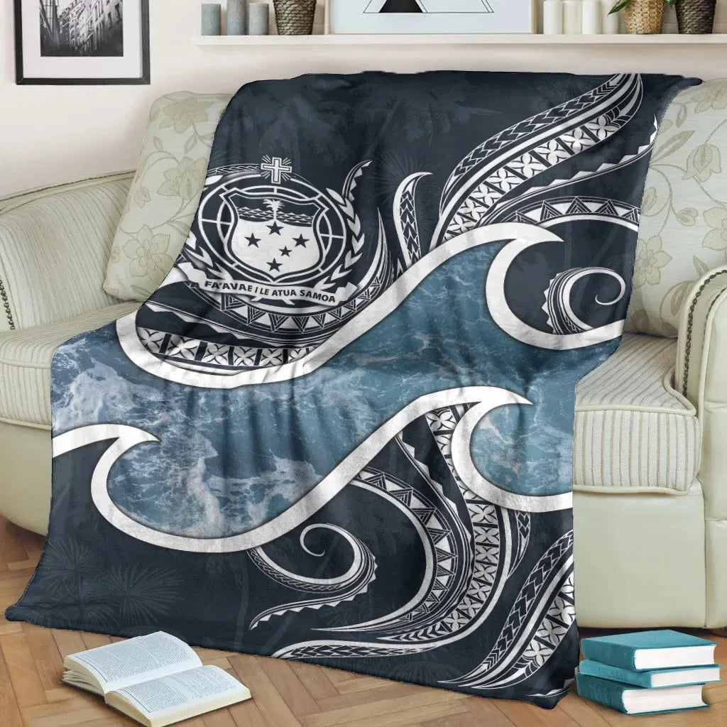Samoa Polynesian Premium blanket - Ocean Style
