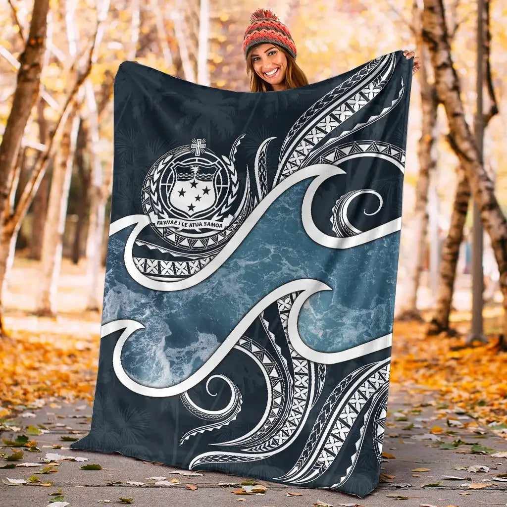 Samoa Polynesian Premium blanket - Ocean Style
