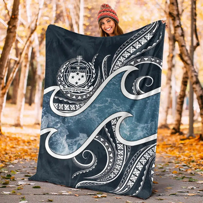 Samoa Polynesian Premium blanket - Ocean Style