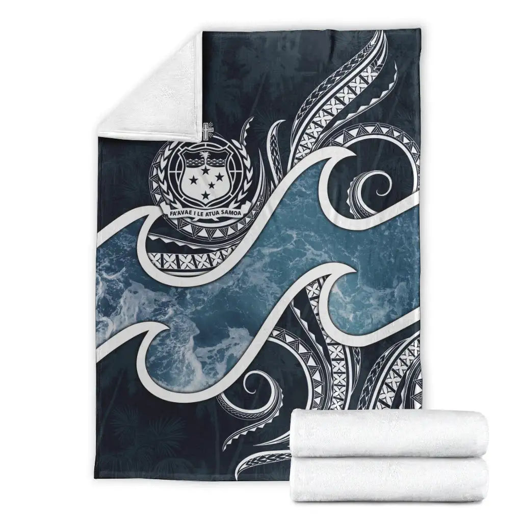 Samoa Polynesian Premium blanket - Ocean Style