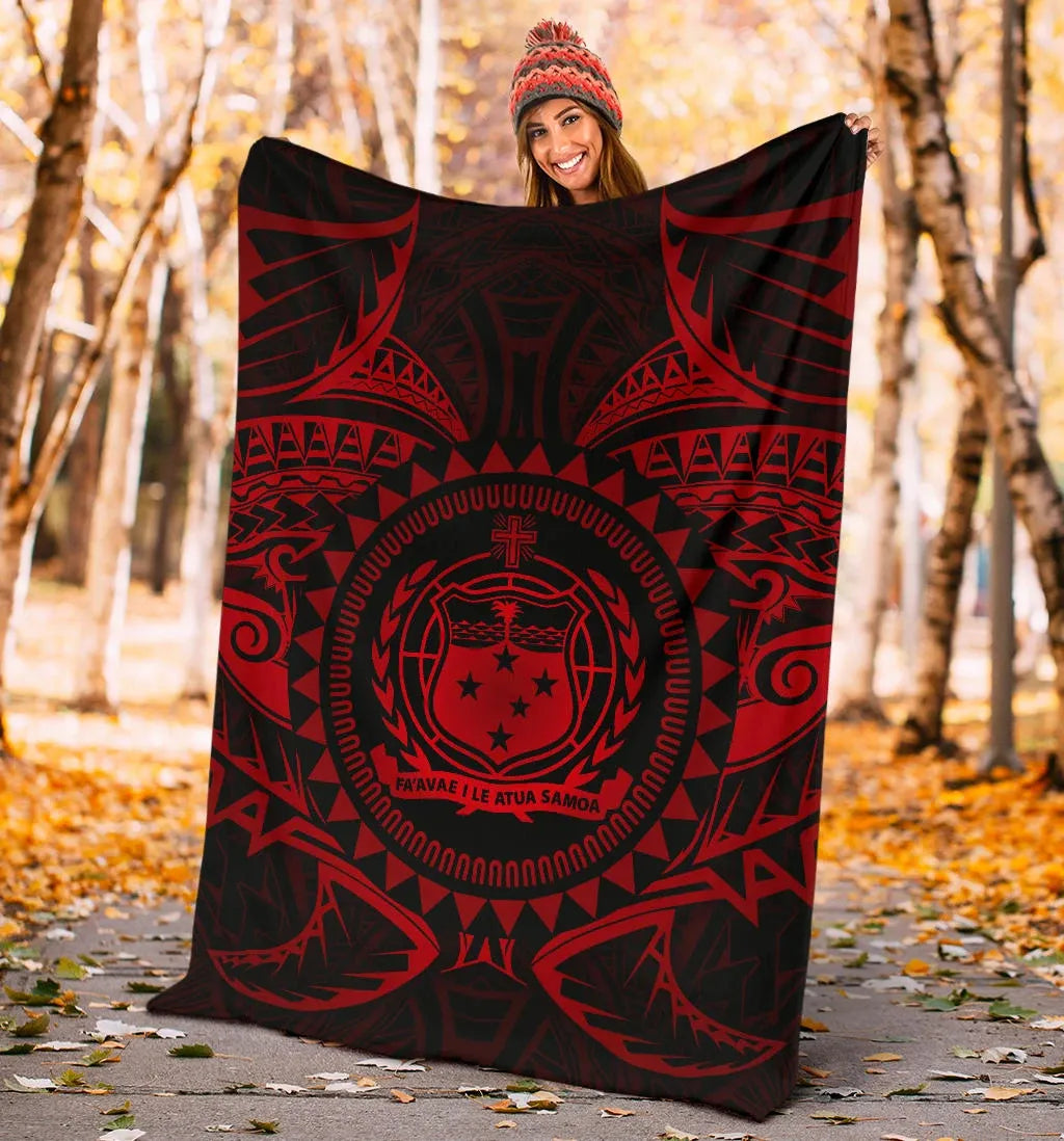 Samoa Polynesian Premium Blanket - Samoa Red Seal