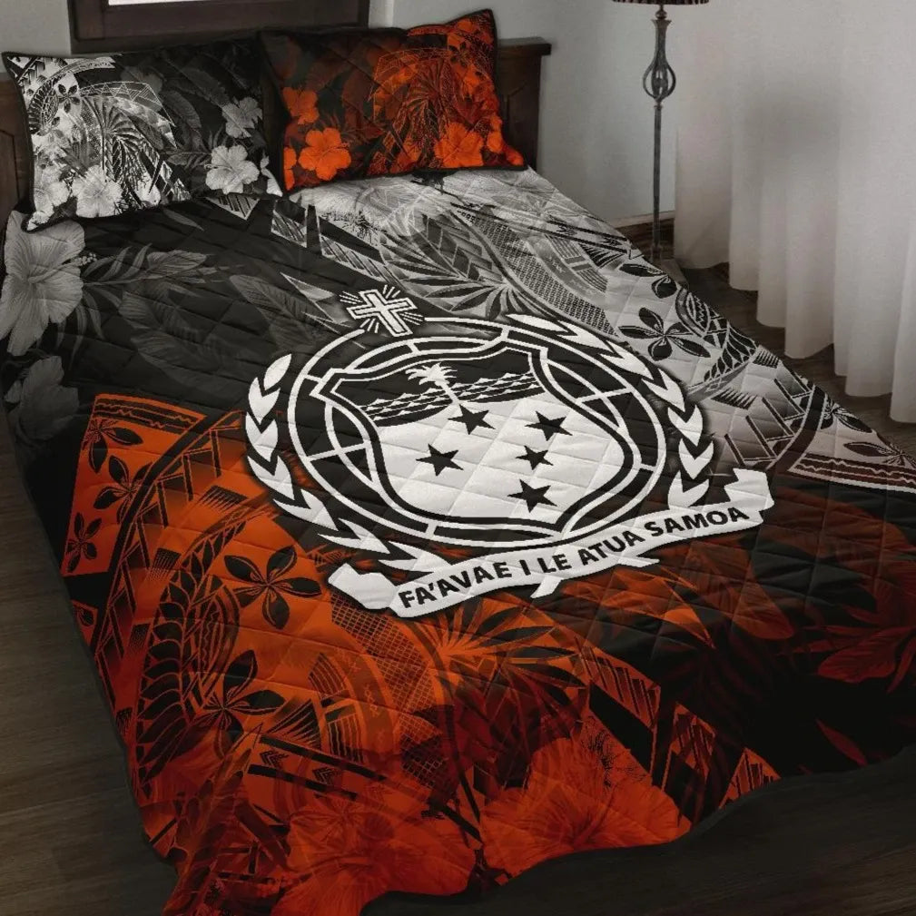 Samoa Polynesian Quilt Bed Set - Vintage Polynesian Style