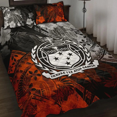 Samoa Polynesian Quilt Bed Set - Vintage Polynesian Style