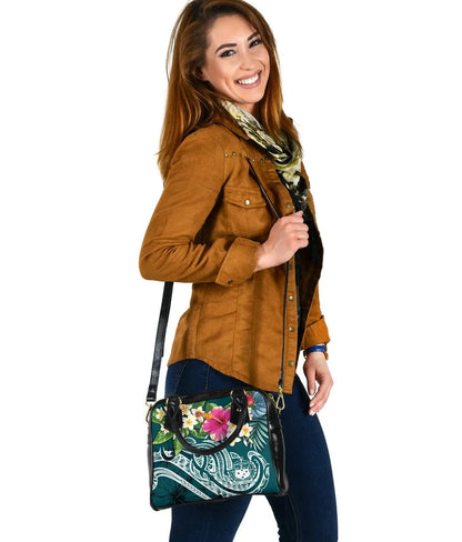 Samoa Polynesian Shoulder Handbag - Summer Plumeria
