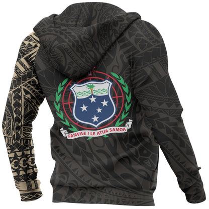 Samoa Hoodie - Samoa Polynesian Tattoo Style