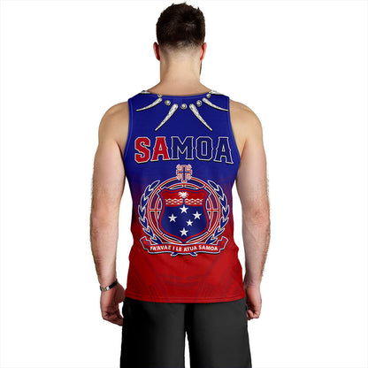 Samoa Tank Top Polynesian Tribal Ula Nifo Round