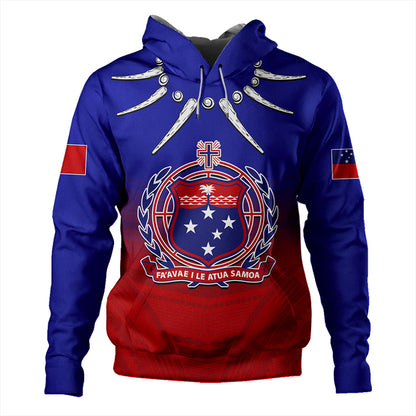 Samoa Hoodie Polynesian Tribal Ula Nifo Round