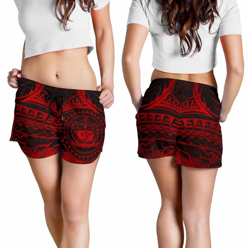 Samoa Polynesian Women Shorts - Samoa Red Seal