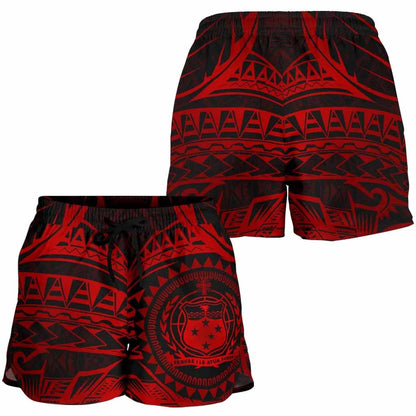 Samoa Polynesian Women Shorts - Samoa Red Seal