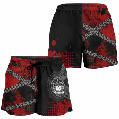 Samoa Polynesian Women Shorts - Polynesian Chain Style