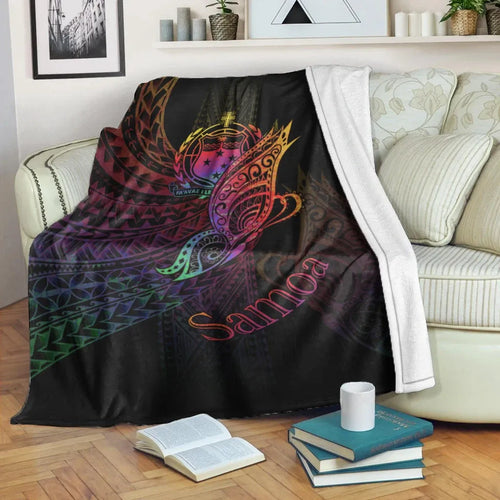 Samoa Premium Blanket - Butterfly Polynesian Style