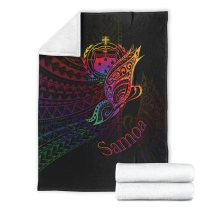 Samoa Premium Blanket - Butterfly Polynesian Style