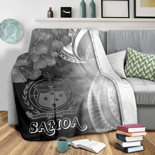 Samoa Premium Blanket - Samoa Seal Wave Style (Black)