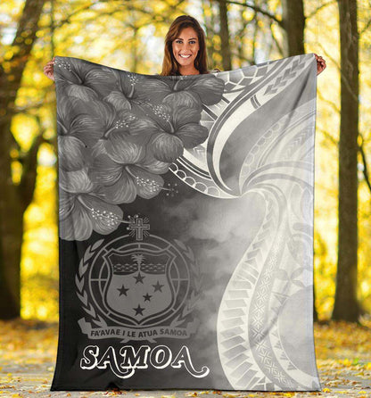 Samoa Premium Blanket - Samoa Seal Wave Style (Black)