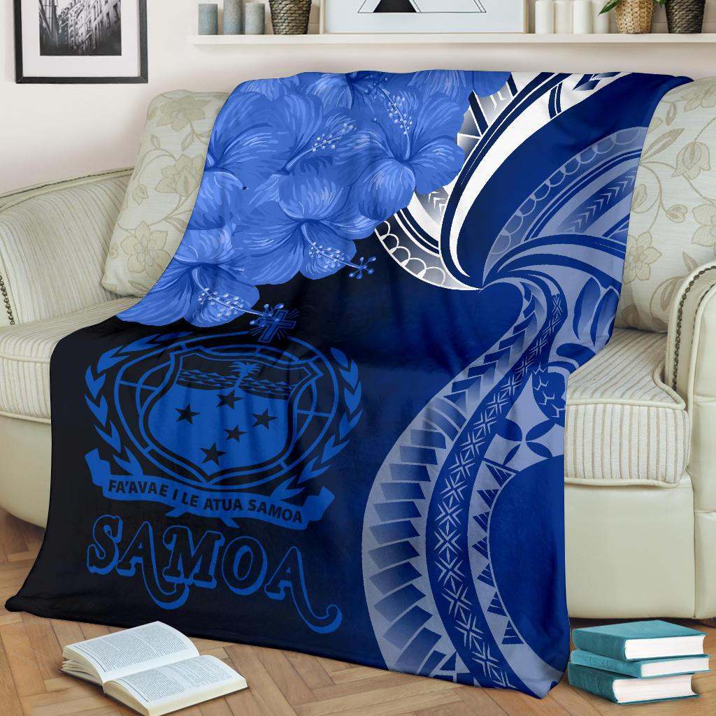 Samoa Premium Blanket - Samoa Seal Wave Style (Blue)