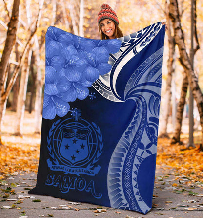 Samoa Premium Blanket - Samoa Seal Wave Style (Blue)