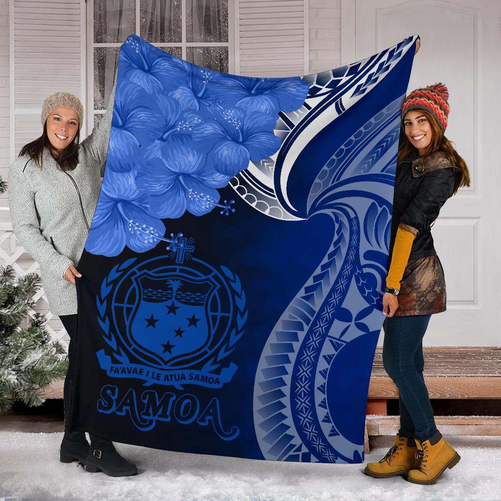 Samoa Premium Blanket - Samoa Seal Wave Style (Blue)