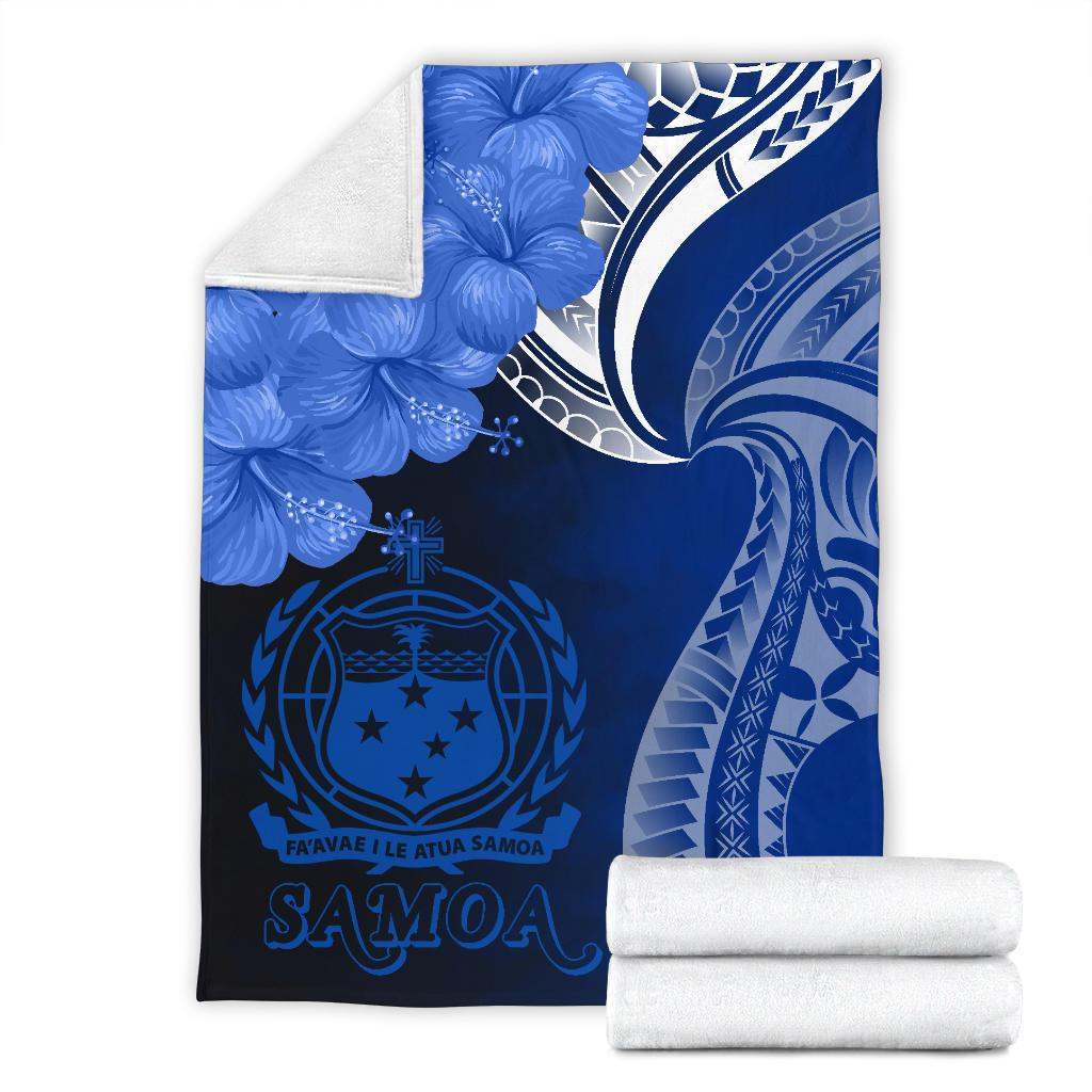 Samoa Premium Blanket - Samoa Seal Wave Style (Blue)