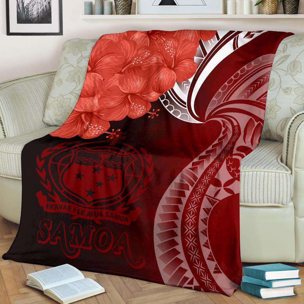 Samoa Premium Blanket - Samoa Seal Wave Style (Red)