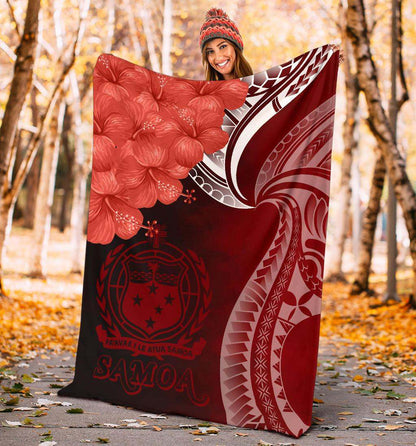 Samoa Premium Blanket - Samoa Seal Wave Style (Red)