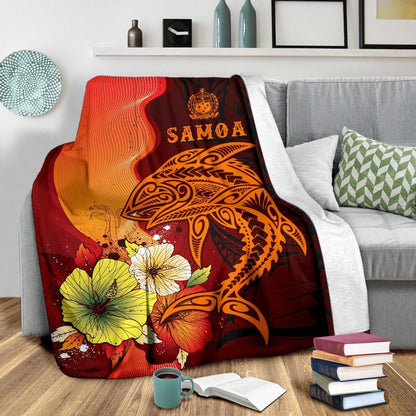 Samoa Premium Blanket - Tribal Tuna Fish
