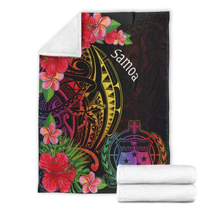 Samoa Premium Blanket - Tropical Hippie Style