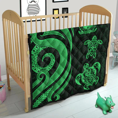 Samoa Premium Quilt - Green Tentacle Turtle