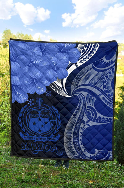 Samoa Premium Quilt - Samoa Seal Wave Style (Blue)