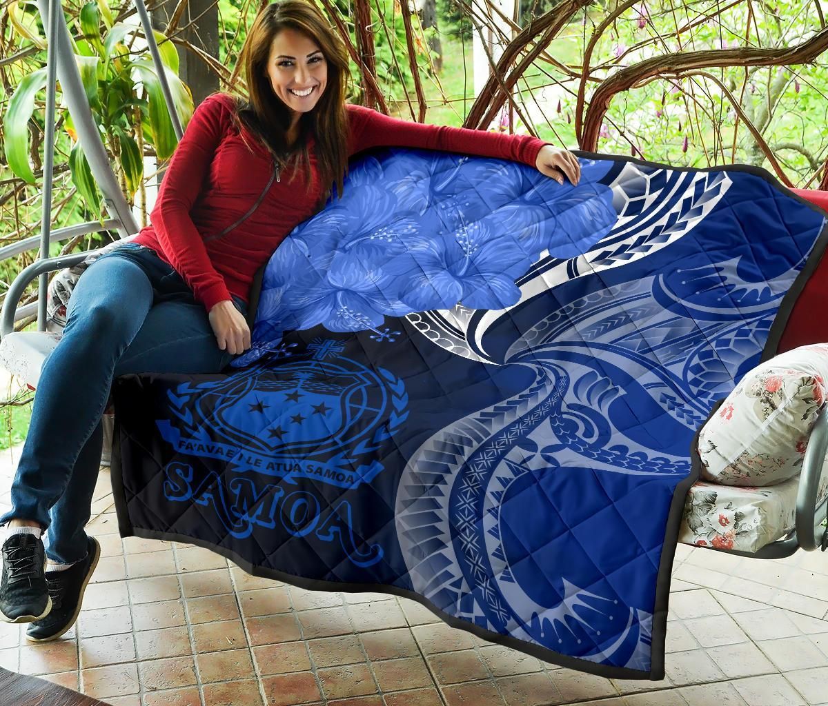 Samoa Premium Quilt - Samoa Seal Wave Style (Blue)