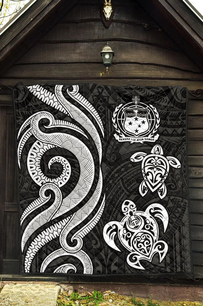 Samoa Premium Quilt - White Tentacle Turtle