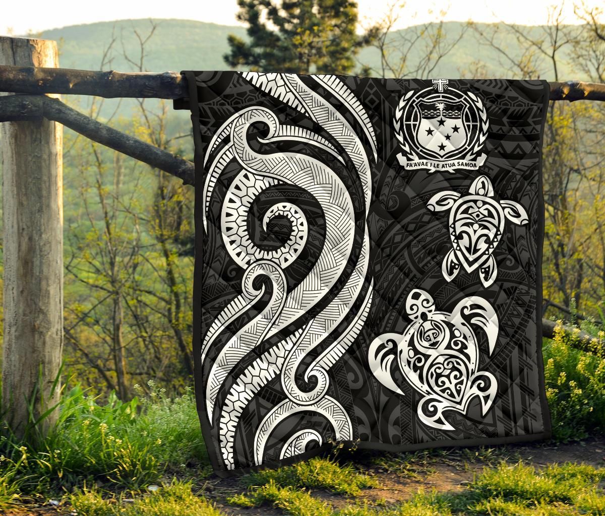 Samoa Premium Quilt - White Tentacle Turtle