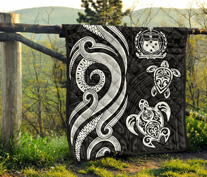 Samoa Premium Quilt - White Tentacle Turtle