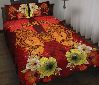 Samoa Quilt Bed Sets - Tribal Tuna Fish