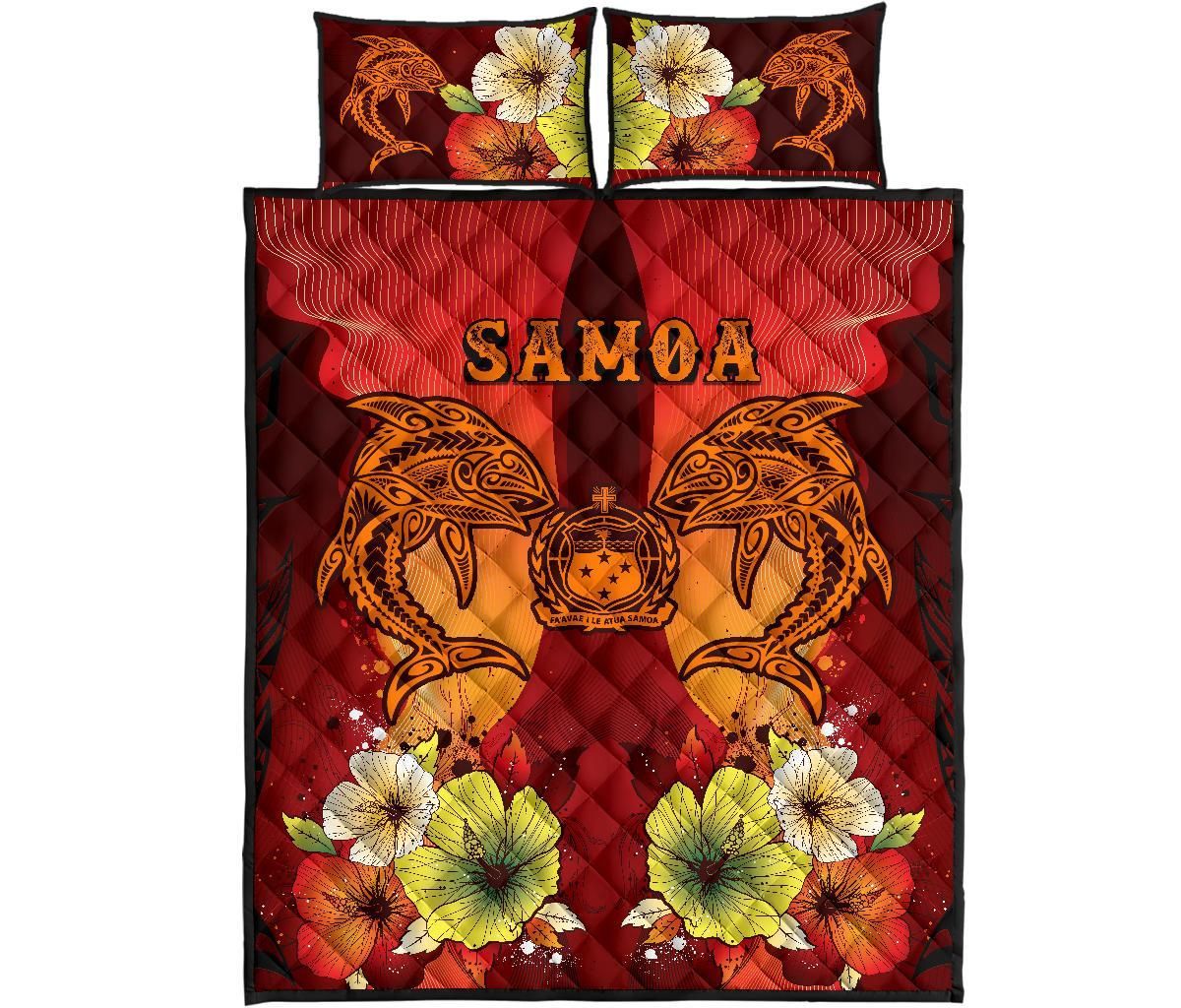 Samoa Quilt Bed Sets - Tribal Tuna Fish